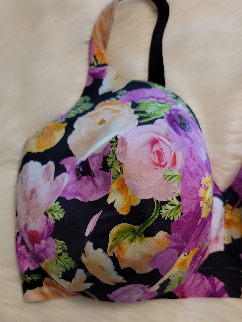 Cacique Women's Bra 46H Lightly Lined Full Coverage Floral Pastel Flowers - Picture 3 of 11